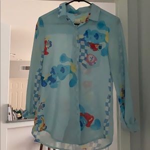 Urban Renewal Blue Clues Blue Button Down